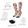 thumbnail image 6 of Fotbe Tulips Flowers print Women's Men's Novelty Crew Socks Cotton Socks Knee High Socks for Walking,Running,Nurses,Pregnancy, 6 of 9