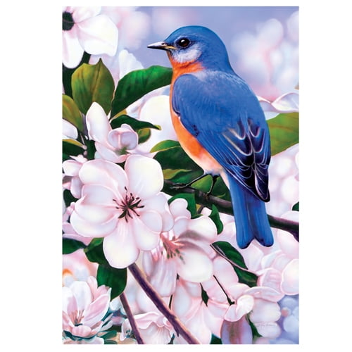 Captivating Bluebird Garden Flag - Walmart.com - Walmart.com