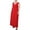Chinese Red, variant on NY COLLECTION Womens Navy Ruched Sleeveless V Neck Maxi Evening Empire Waist Dress Plus 2X