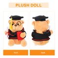 thumbnail image 2 of FELTECHELECTR Adorable oso de peluche, oso creativo con sombrero de graduación, muñeco de graduación, accesorio decorativo para fotos, regalo de graduación., 2 of 7