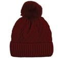 thumbnail image 3 of Women Pom Pom Beanies Hat, Winter Hats for Women Cold Weather Warm Knit., 3 of 3
