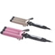 thumbnail image 4 of Rizador triple de cerámica, última versión de 3 varitas de barril con temperatura ajustable, calentador de cabello portátil (1 pieza rosa) JAMW Sencillez, 4 of 5