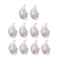 thumbnail image 4 of Colgantes de Hojas de Cristal BLESIY 10 Piezas Rhinestone Leaf Charms Pendant, 4 of 7