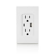 thumbnail image 5 of Enchufe eléctrico Leviton T5638-W Cargador USB tipo A/C de 18 W, 5 of 5