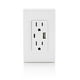 thumbnail image 5 of Enchufe eléctrico Leviton T5638-W Cargador USB tipo A/C de 18 W, 5 of 5