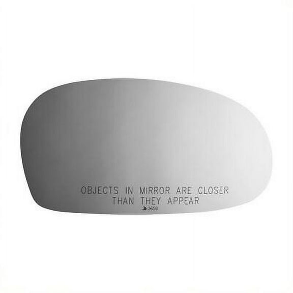 Convex Passenger Side Replacement Mirror Glass for 2001-2002 Kia Rio W/O Baking Plate