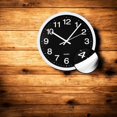 thumbnail image 4 of Hauz - Round Wall Clock, 12" Diameter, Quartz Precision, Black, 4 of 4