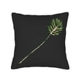 thumbnail image 4 of Set of 2 18x18in Throw Pillow Covers with Minimalistic Pine Branch Design - Elegant Green on Dark Background for Couch Bed Car, 4 of 8