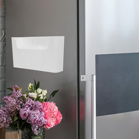 FRCOLOR Adhesive Kitchen Cabinet Door Organizer Wall Mounted Storage Box Over Door Organizer Bin For Kitchen Bathroom And Office