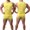 Yellow, variant on HBYJLZYG Workout Tank Tops For Men, Sports Fitness Undershirts With Large Cuffs Athletic Running Yoga Sleeveless Tops