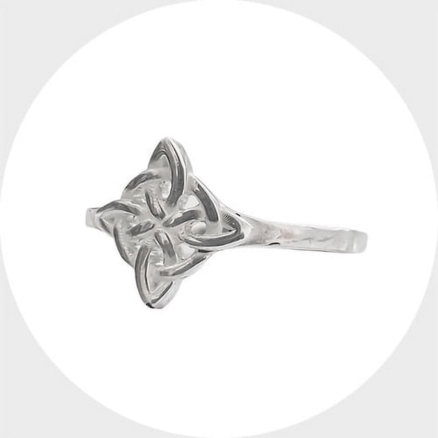 JOYARIS Anillo Nudo De Brujas Celta En Plata 925 Fabricado A Medida Talla 8 AN-0000053