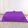 thumbnail image 2 of Yarns of Cotton Premium Hotel Quality 1-Piece Flat Sheet, Luxury and Softest 600 Thread Count Egyptian Quality Bedding Flat Sheet, Wrinkle-Free, Stain-Resistant, Purple, Short Queen, Pack of 12, 2 of 5