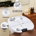 thumbnail image 4 of BarberPub Backwash Shampoo Station Chair, Adjustable Ceramic Bowl, Shampoo Station for Barber Shop 9364 Brown, 4 of 9