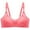 Pink, variant on Bigersell Full-Coverage Wirefree Bra Sports Bra Ladies Girls Wire-Free Bra Style B55 Lace Bra and Panty Set Women Seamless Bra Comfort Padded Underwire Bra Hook & Eye Bra Closure , Wine XXL