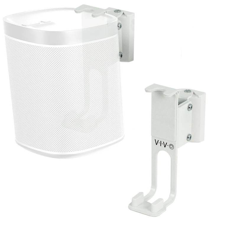 VIVO White Dual Wall Speaker Mount Designed for SONOS PLAY 1 Brackets (2 Pack) Walmart.com