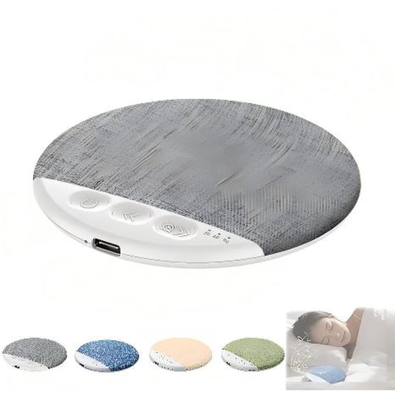 Bluetooth Pillow Speaker for Sleeping, Under Pillow Speaker with Noise Conduction Sound, Bedside Speaker for Side Sleepers White Noise Gray