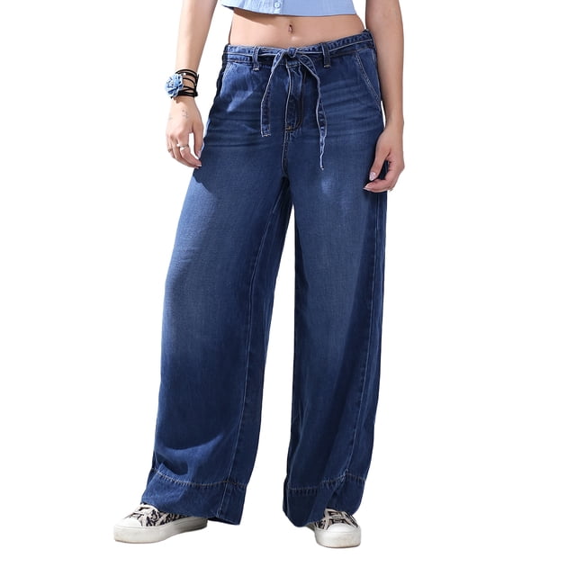 Jeans Recto Dama Savi Basic Mezclilla Azul Tiro Alto SB4760M