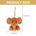 thumbnail image 2 of Miangastore 1Set Cute Elephant Keychain In Brown Color Ideal For Valentine S Day And Other Festivals, 2 of 9