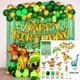 thumbnail image 5 of Decoración para fiesta de cumpleaños de dinosaurios, vasos de papel, platos, manteles, fondo de paja, vajilla, globos, suministros para fiestas de bebés y niños, 5 of 5