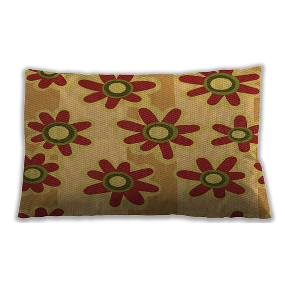 Ahgly Company Outdoor Rectangular Contemporary Lumbar Throw Pillow, 13 inch by 19 inch