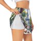 thumbnail image 1 of Balery Parisian Cafe With Eiffel Pantalones cortos deportivos para mujer con forro y dos bolsillos, elásticos, para entrenamiento, gimnasio, yoga-Medium, 1 of 7