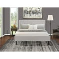 thumbnail image 3 of East West Furniture 2-piece Wood Platform King Bedroom Set in Mist Beige, 3 of 8