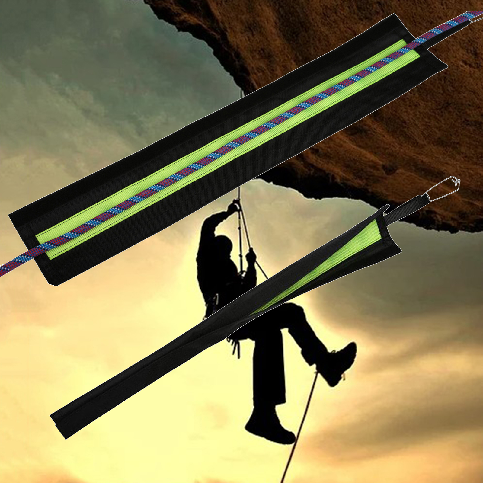 Climbing Rope Protector Sleeve Cover for Mountaineering Rock Abseiling