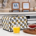 thumbnail image 5 of KLL plaid Pumpkin Daisy Print 4 Slice Toaster Dust Covers Kitchen Small Appliance Cover with 2 Pockets,Can hold Jam Spreader Knife & Toaster Tongs (12.4 x 10.6 x 8.2), 5 of 6