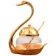 thumbnail image 1 of 1 juego de tarro creativo con forma de cisne para condimentos, azúcar, sal y especias para cocina., 1 of 5