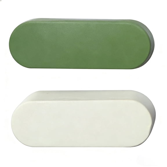 Golden Smile White and Green Polishing Wax Set (2-piece) - Each piece is 70g/2.47 oz, 7.5×2.8×2cm. Gold and silver jewelry, watches, and hardware metal polishing wax