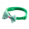 thumbnail image 2 of Dengjunhu Dog ID Collar for Puppy Cat Adjustable Soft Polyester Pet Collar with Bell and Bow, 2 of 7