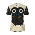 thumbnail image 5 of Wukai Owl with Mandala Print Men's Short-Sleeved Mesh T-Shirt,Quick-Dry Short Sleeve Workout T-Shirt-Medium, 5 of 8