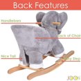 thumbnail image 4 of JOON Olli Ride-On Rocking Horse Elephant With Scarf, Gray-White, 4 of 7