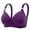 Purple#front closure bras for women, variant on Front Close Bras for Women,Front Button Bra Front Closure Everyday Sports Bras Comfort Seamless Wireless Bras Full Coverage Bras for Women & Girls,Navy,85