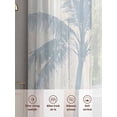 thumbnail image 6 of Summer Palm Tree Sheer Curtains 72 Inch Length 2 Panels Set, Farmhouse Botanical Tropical Plants Voile Window Treatment Rod Pocket Curtains Sheers Drapes for Bedroom/Living Room/Kitchen 52"x72"x2, 6 of 7