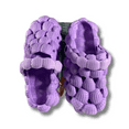 thumbnail image 2 of 2024 Slip-On Purple, Size 10 Bubble Slides with Strap, Trendy Bubble Shoes with Ankle Strap, Bubble Slippers with Back Strap, 2 of 3