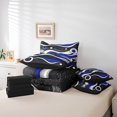 thumbnail image 4 of Erosebridal Geometric Circle Bedding Queen Size,Stripes Lines Comforter Sets with Sheets,Super Cozy Reversible Bedding Sets Queen Size,Abstract Decoration,7 Pieces, 4 of 5
