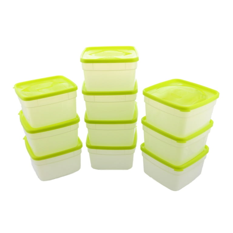 Arrow Food Storage Containers with Lids for Freeze, 1 Pint, 2 Cups, 10 Pack