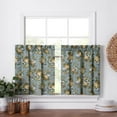 thumbnail image 2 of Ellis Bella Rose Stylish Medium Scale Printed Floral Pattern 1.5" Rod Pocket Tier for Windows 56"x36" Wedge, 2 of 5