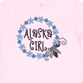 thumbnail image 4 of Inktastic Alaska Girl Forget-me-not Flower Girls Baby T-Shirt, 4 of 5