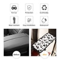 thumbnail image 4 of Car Handrails Box Pad 12.6 X 7.5 In Waterproof Non-Slip Wear-Resisting Durable Breathable Strong Tensile And Tensile Stretch Simple Cow Print Pattern White Background, Pink And White_1, 4 of 7