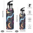 thumbnail image 2 of Yayeee 20oz Insulated Water Bottle Double Wall Stainless Steel with Flip Straw Lid, Zodiac Stars, 2 of 7
