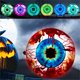 thumbnail image 3 of Maojin Decoración de Halloween Decoraciones de Halloween Decoraciones de Halloween Globo ocular fantasma inflable de Halloween de 24 pulgadas con control remoto con batería incorpora(Buy 2 Get 1 Free, 3 of 6