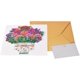 thumbnail image 3 of Tarjeta de flores emergente para mamá, tarjeta plegable de flores 3D de 9,75 x 9,75 pulgadas para el día de la madre, tarjeta de ramo con sobre en blanco para cumpleaños, día de la madre, aniversario, 3 of 7
