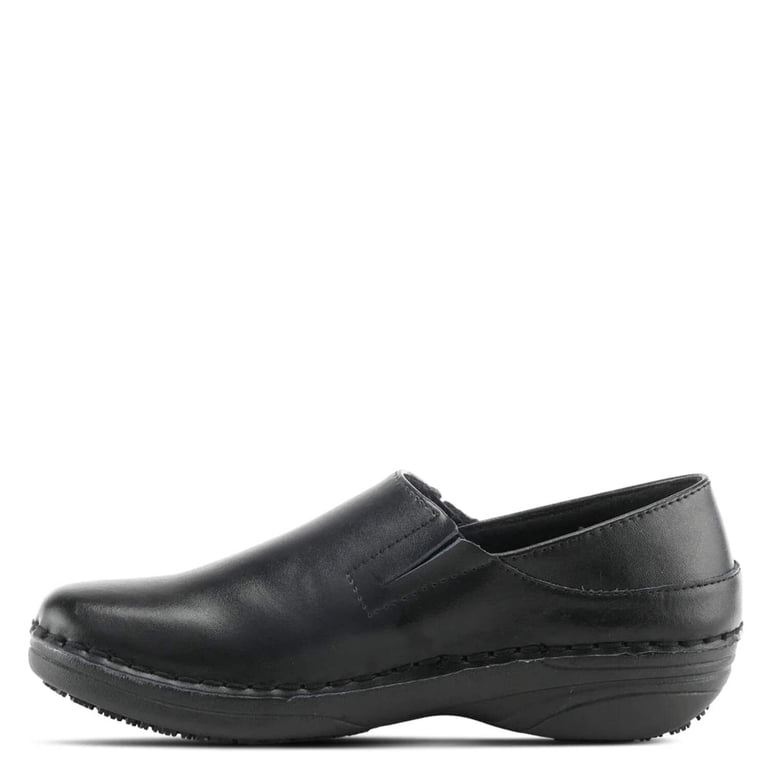 Spring Step Pro MANILA-B-W 100% Leather Slip-On Shoes with 