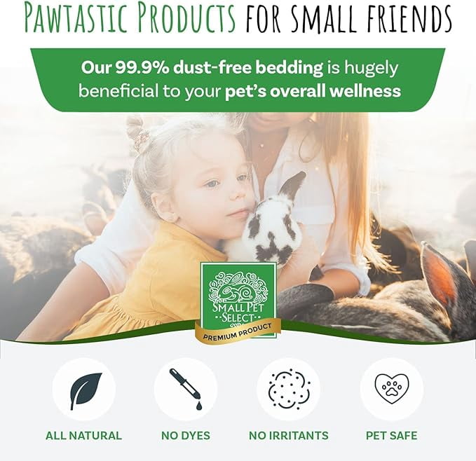 Small Pet Select Premium Natural Aspen Bedding, Animal Bedding for Small Indoor and Outdoor Pets, , Jumbo Size 141 L Pack