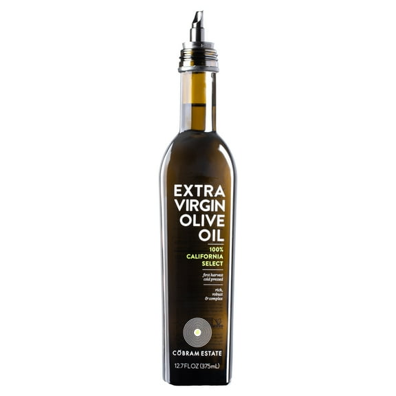 Cobram Estate 100% California Select Extra Virgin Olive Oil, 12.7 fl oz Bottle – First Harvest Cold Pressed, Easy-Pour Cooking Oil