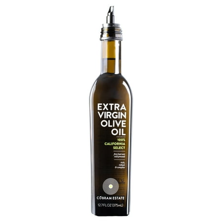 Cobram Estate 100% California Select Extra Virgin Olive Oil 12.7 fl oz Bottle – First Harvest Cold Pressed Easy-Pour Cooking Oil
