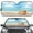 Shell Beach, variant on FOR U DESIGNS Sunset Car Sun Shade Universal Fit Foldable Sun Visor Vehicle Accessories for Truck SUV Van Automative Front Windshield Sunshade Keeps Out UV Rays
