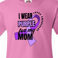 thumbnail image 4 of Inktastic I Wear Purple For My Mom Lupus Awareness Youth T-Shirt, 4 of 5